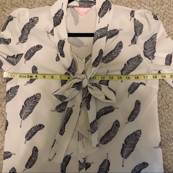 StyleWe Dabuwawa bow tie white long sleeve blouse - Picture 5 of 7